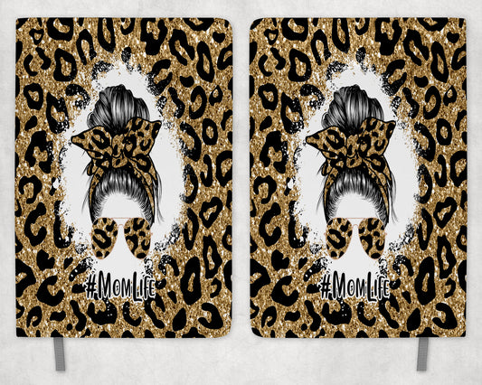 Leopard Print Mom Life Printed 8 Inch  A-5 Journal