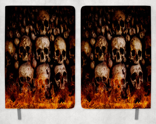 Skulls Printed 8 Inch  A-5 Journal