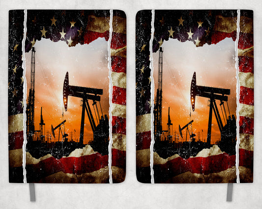 Oil Field Printed 8 Inch  A-5 Journal