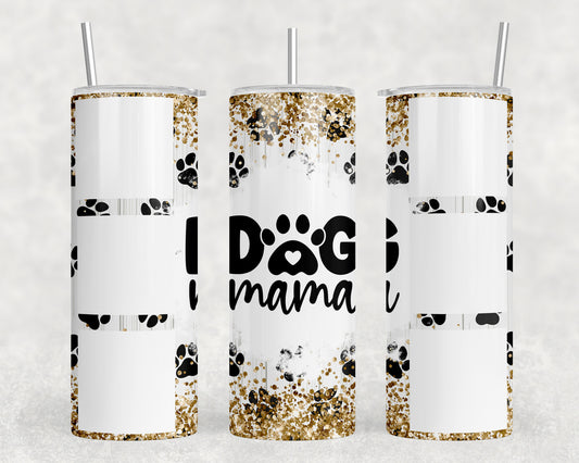 Dog Mama Photo Insert 20 oz Steel Tumbler With Or Without Bluetooth Speaker
