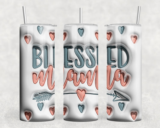 Blessed Mama 20 oz Steel Tumbler With Or Without Bluetooth Speaker