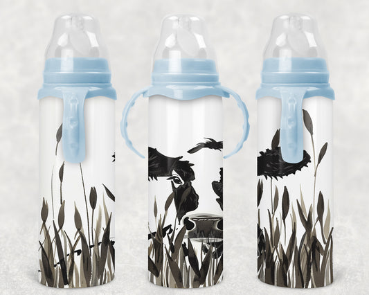 cow Steel Baby Bottle - Pick your top color