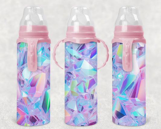 crystals Steel Baby Bottle - Pick your top color