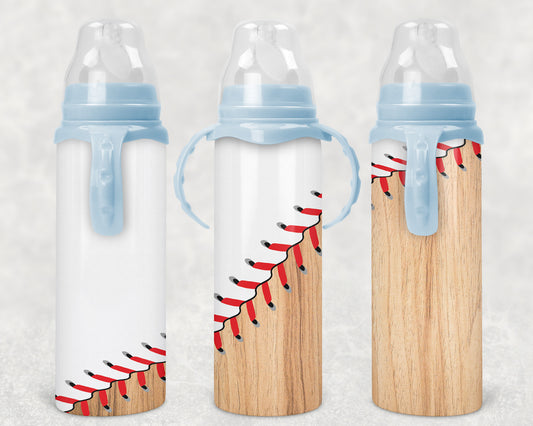 baseball Steel Baby Bottle - Pick your top color
