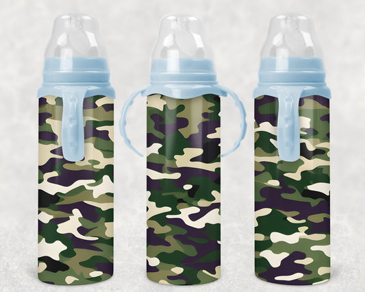 camo Steel Baby Bottle - Pick your top color
