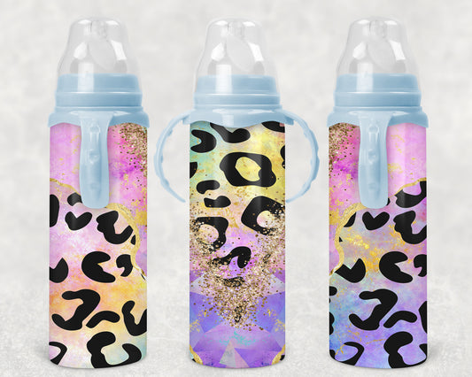 neon leopard Steel Baby Bottle - Pick your top color