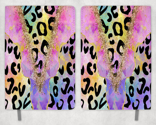 neon leopard Printed 8 inch  A5 Journal