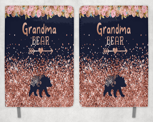 grandma bear Printed 8 inch  A5 Journal