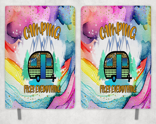 camping Printed 8 inch  A5 Journal