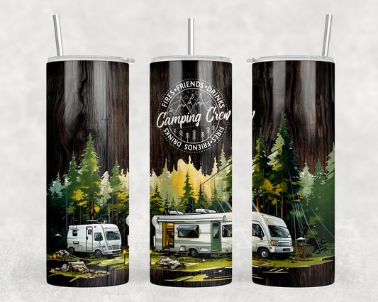 camping 20 oz Steel Tumbler With Or Without Bluetooth Speaker