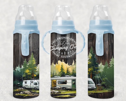 camping Steel Baby Bottle - Pick your top color