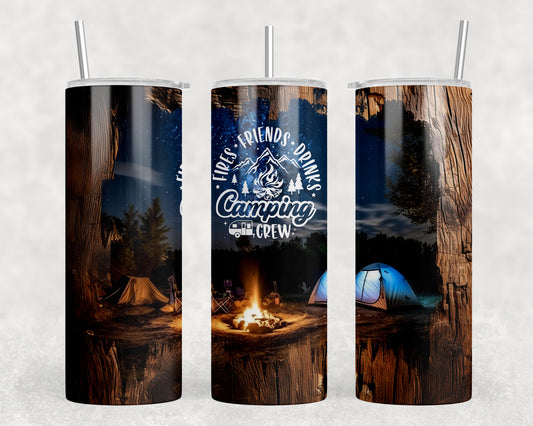 camping 20 oz Steel Tumbler With Or Without Bluetooth Speaker