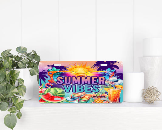 summer vibes License Plate