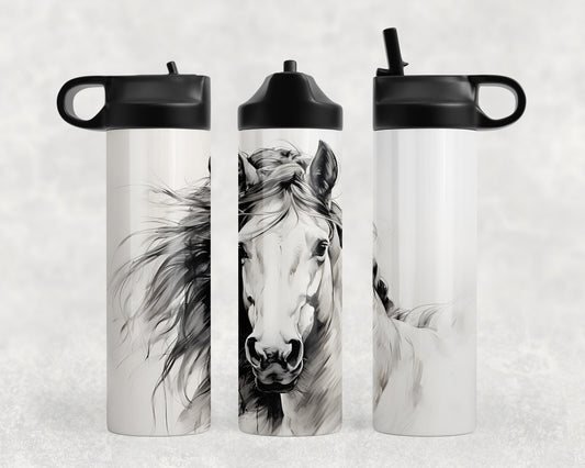 horse Steel Water Bottle