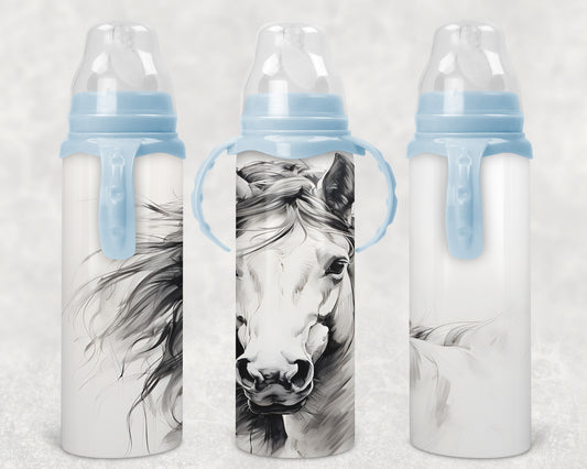 horse Steel Baby Bottle - Pick your top color