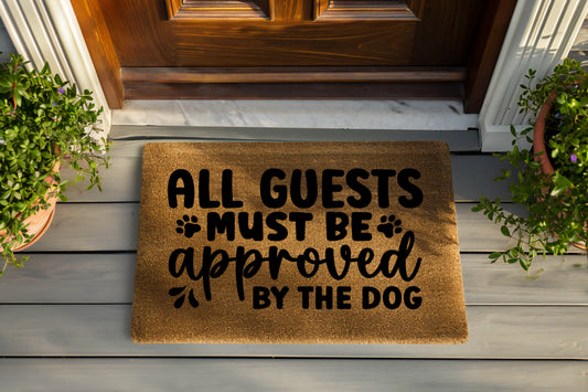 By The Dog Hand Painted Coir Door Mat