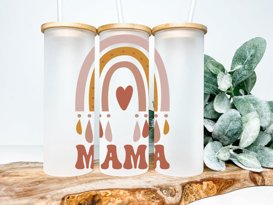 Boho Mama |Frosted Glass - Tumblers