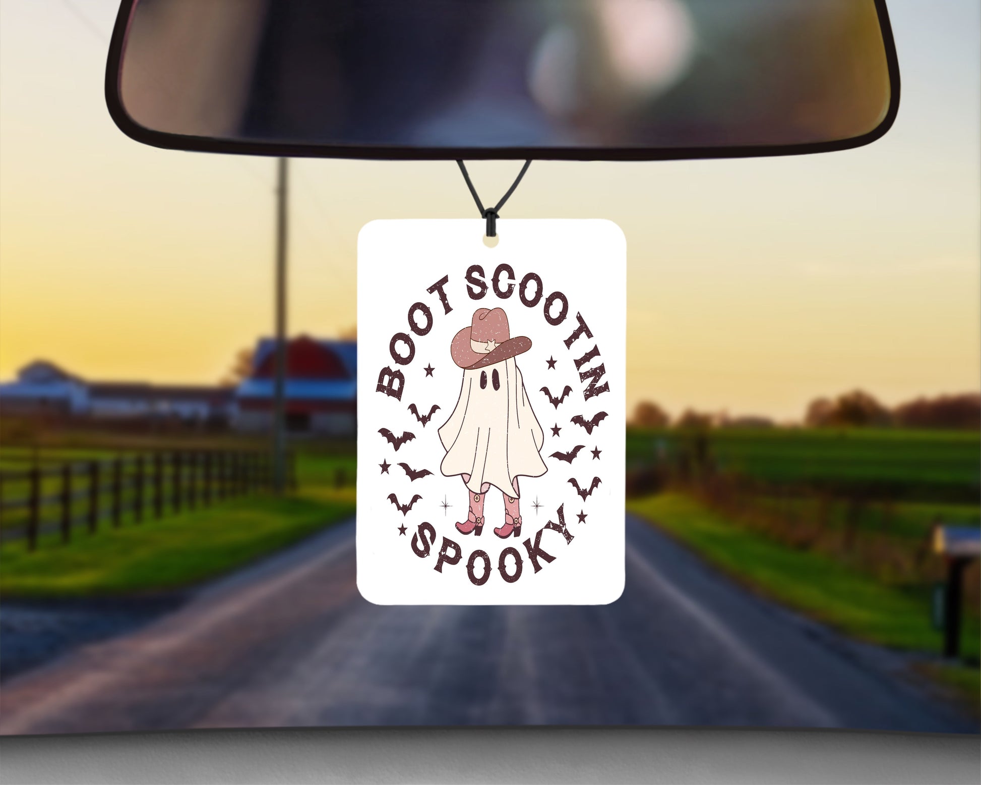 Boot Scootin Spooky Western Halloween|Freshie|Includes Scent Bottle - Vehicle Air Freshener