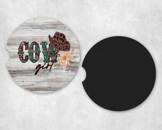Cowgirl|Car Coaster Set - Car Coaster