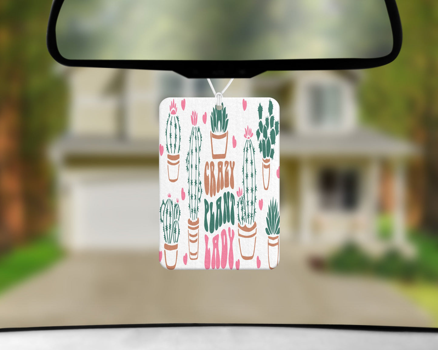 Crazy Plant Lady|Freshie|Includes Scent Bottle - Vehicle Air Freshener