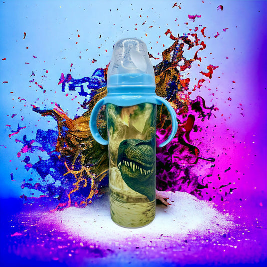 Dinosaurs|Baby Bottle|Optional Top Color - Tumblers