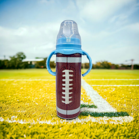 Football |Baby Bottle|Optional Top Color - Tumblers