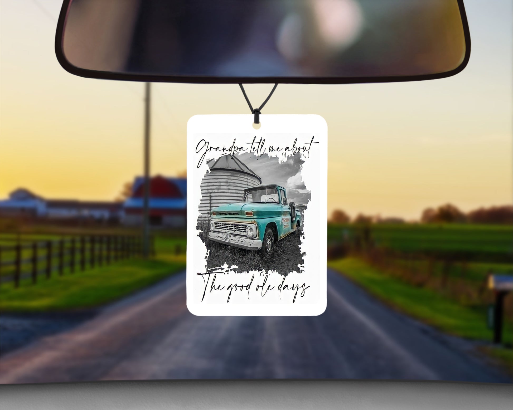 Grandpa Tell Me About The Good Ole Days|Freshie|Includes Scent Bottle - Vehicle Air Freshener