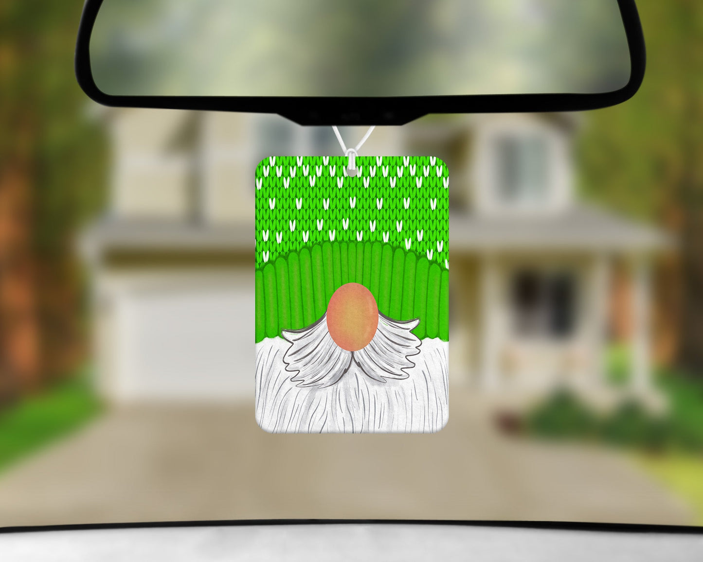 Green Winter Gnome|Freshie|Includes Scent Bottle - Vehicle Air Freshener