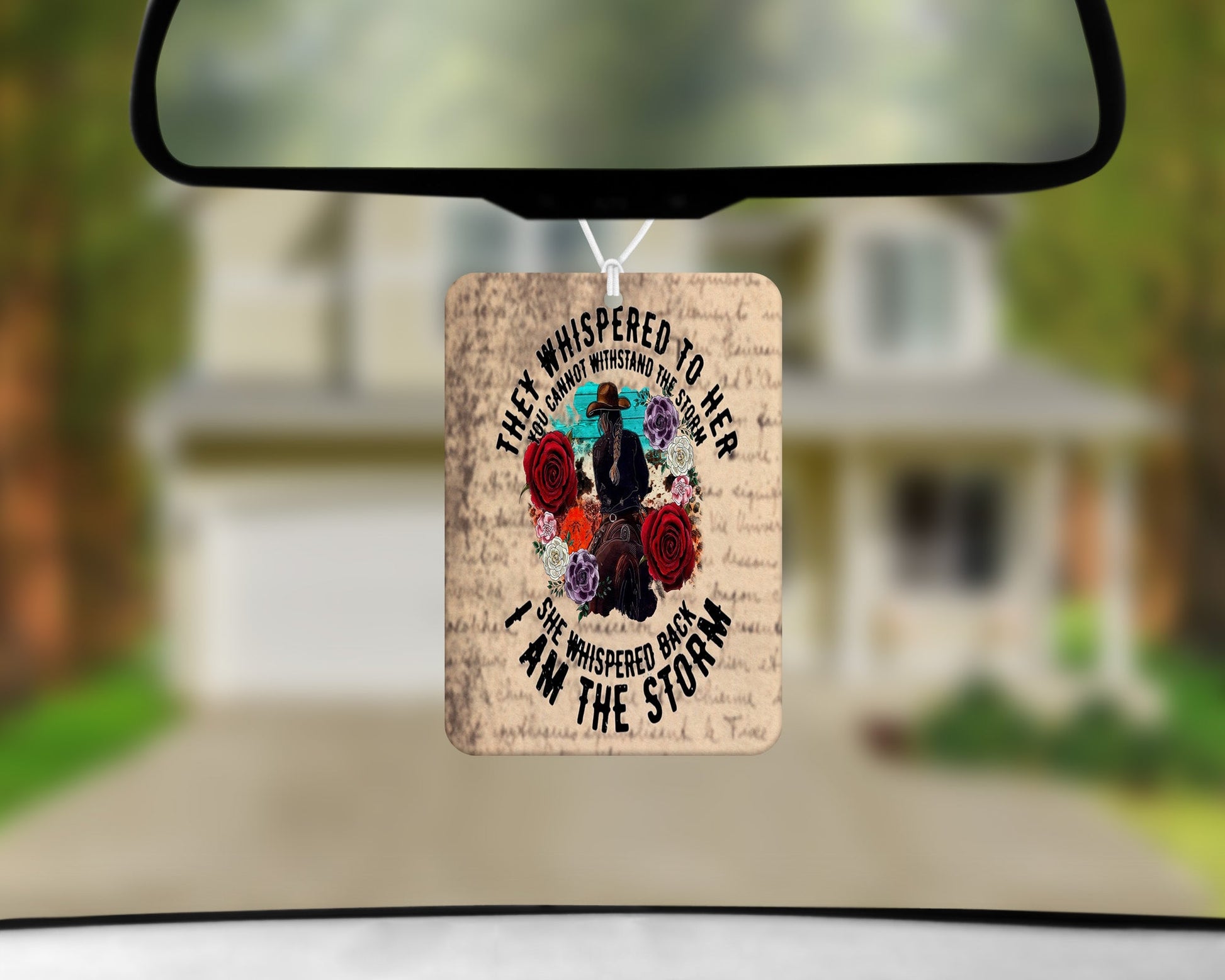 I Am The Storm Cowgirl|Freshie|Includes Scent Bottle - Vehicle Air Freshener