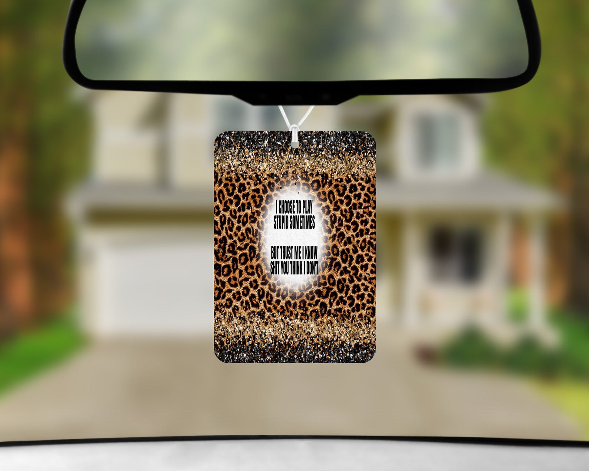 I Choose To Play Stupid |Freshie|Includes Scent Bottle - Vehicle Air Freshener