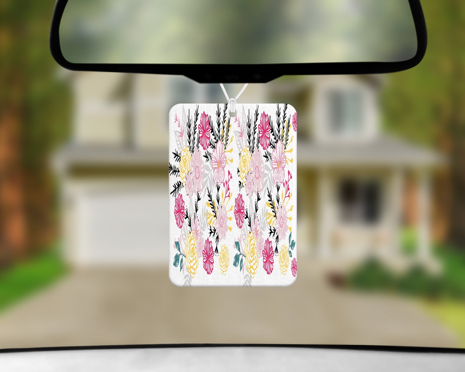 Island Flowers|Freshie|Includes Scent Bottle - Vehicle Air Freshener