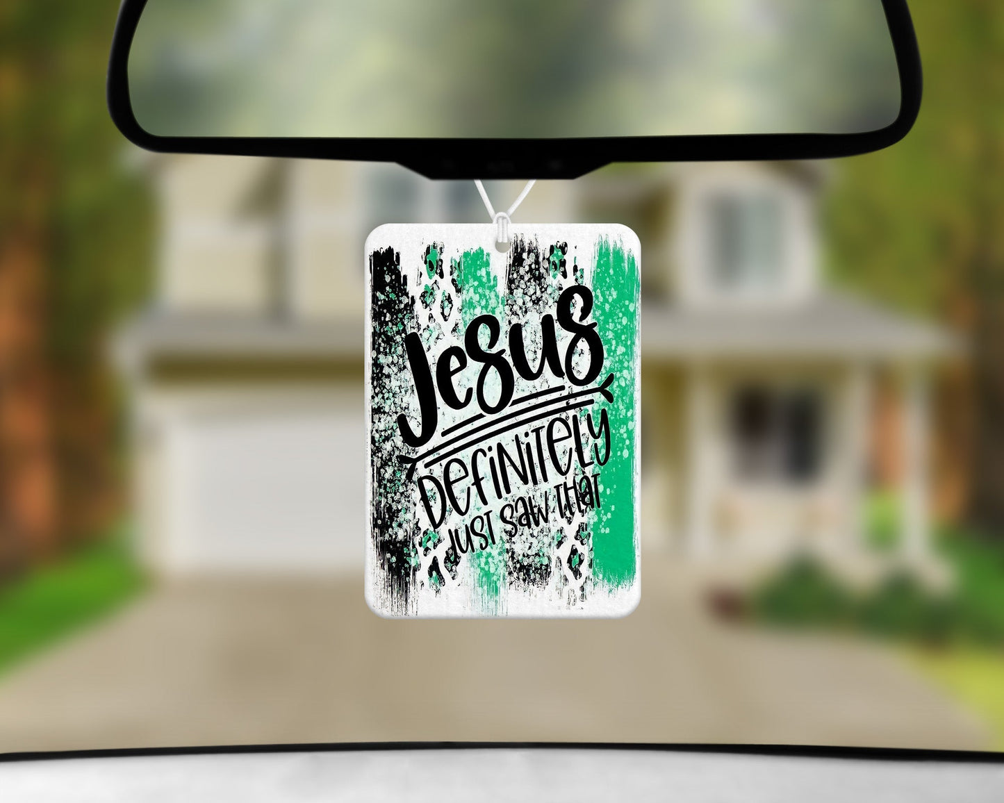 Jesus Definitely Just Saw That|Freshie|Includes Scent Bottle - Vehicle Air Freshener