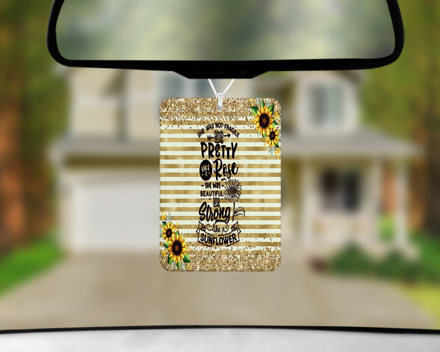 Like A Sunflower|Freshie|Includes Scent Bottle - Vehicle Air Freshener