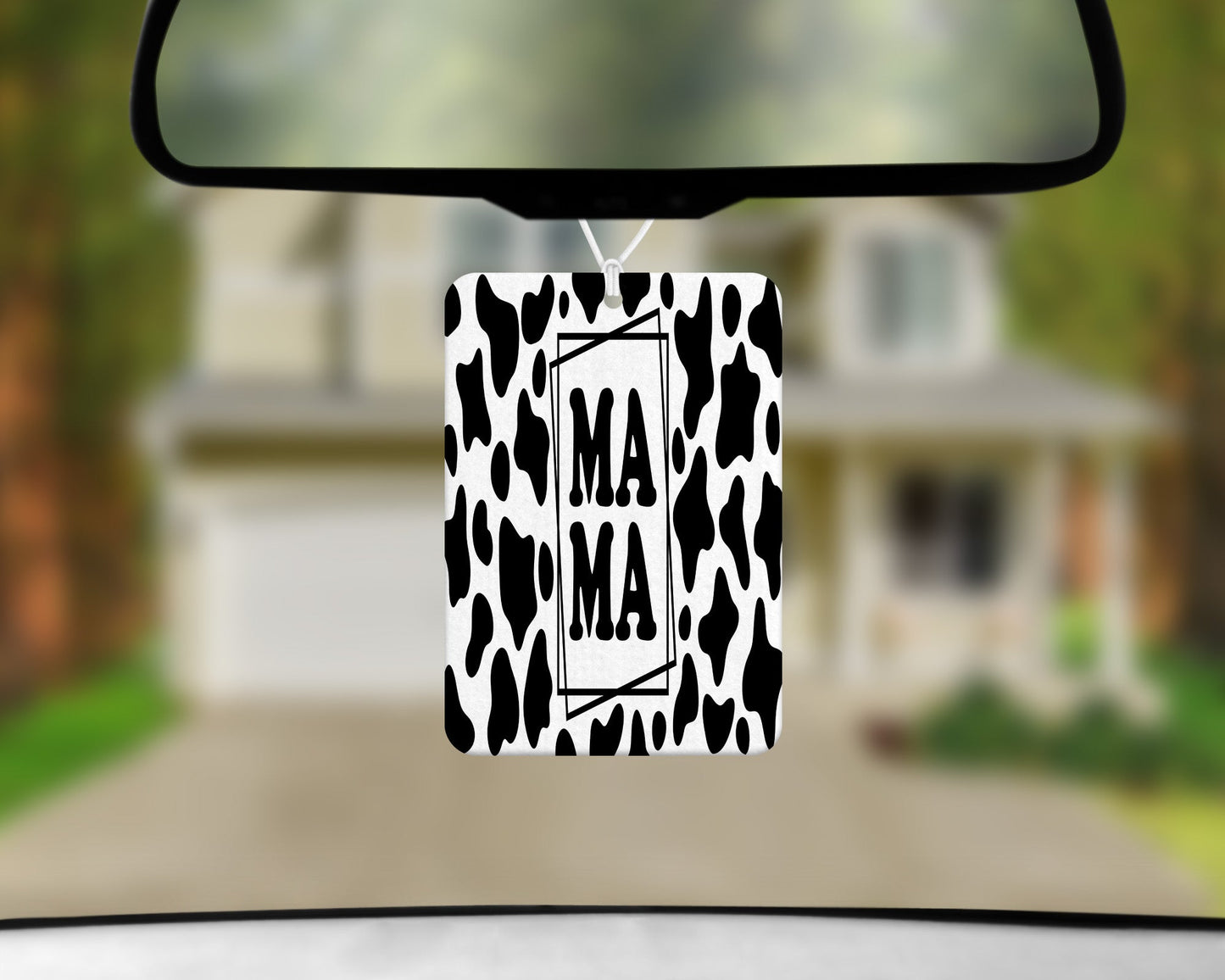 Mama Cow Print|Freshie|Includes Scent Bottle - Vehicle Air Freshener