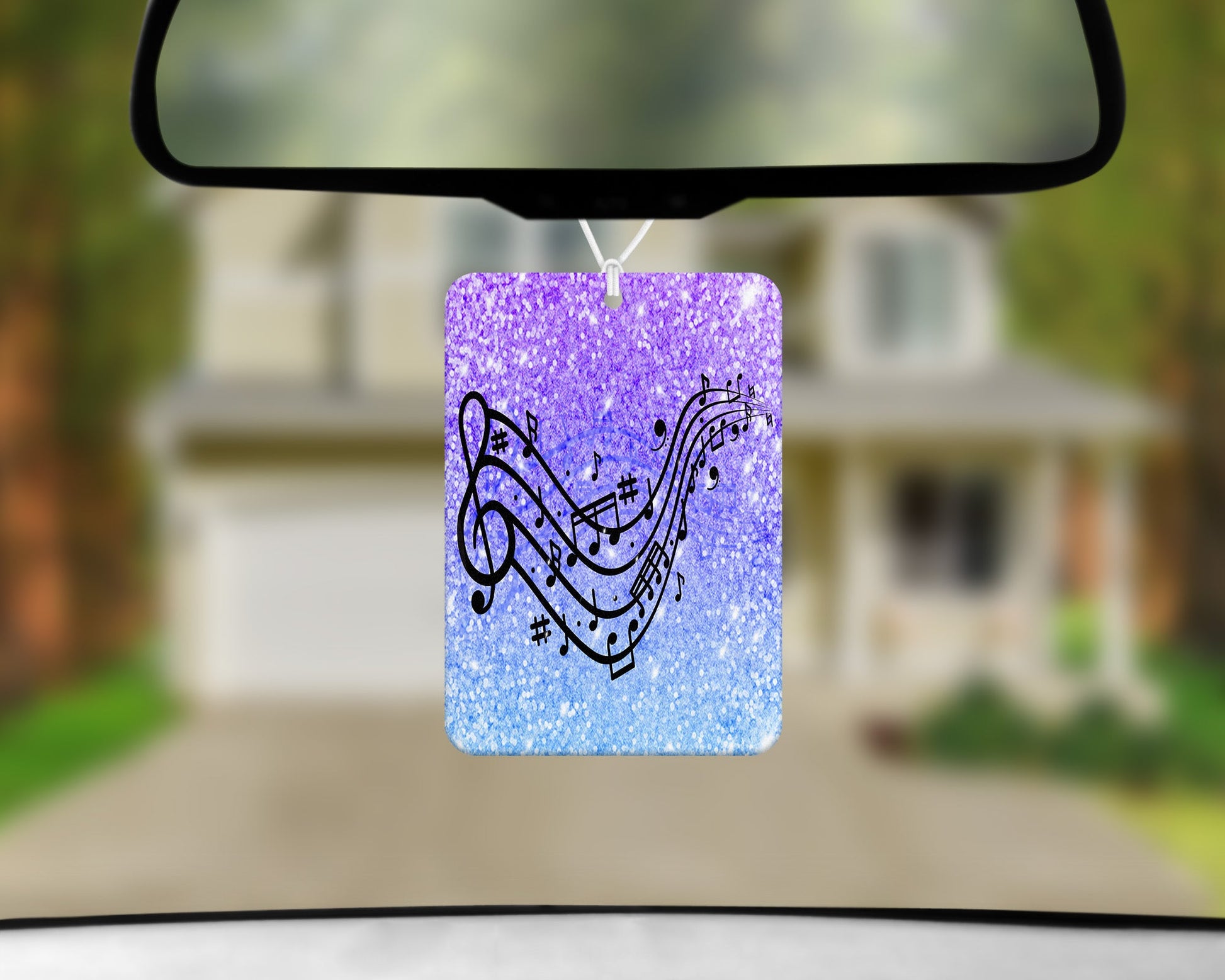 Music Notes|Freshie|Includes Scent Bottle - Vehicle Air Freshener