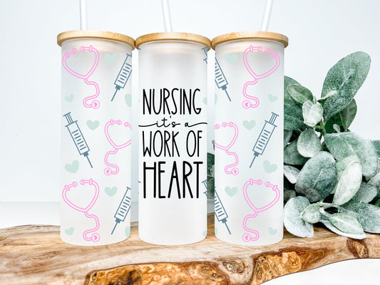 Nurse Frosted Glass Tumbler - Tumblers
