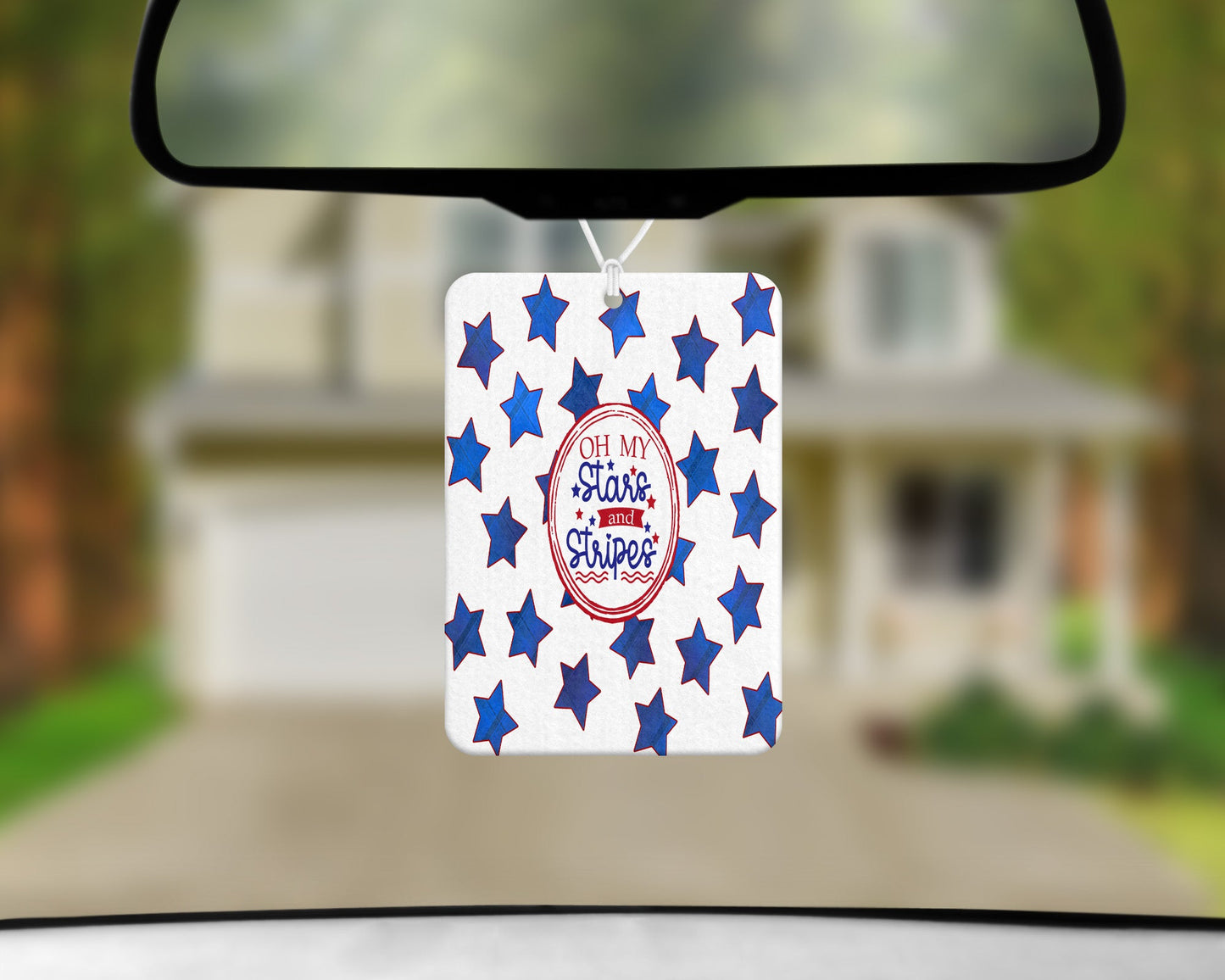 Oh My Stars and Stripes|Freshie|Includes Scent Bottle - Vehicle Air Freshener