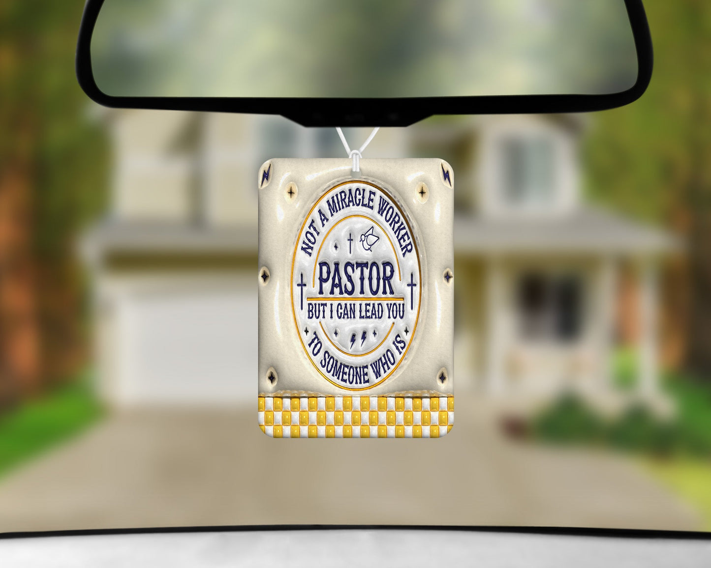 Pastor|Freshie|Includes Scent Bottle - Vehicle Air Freshener