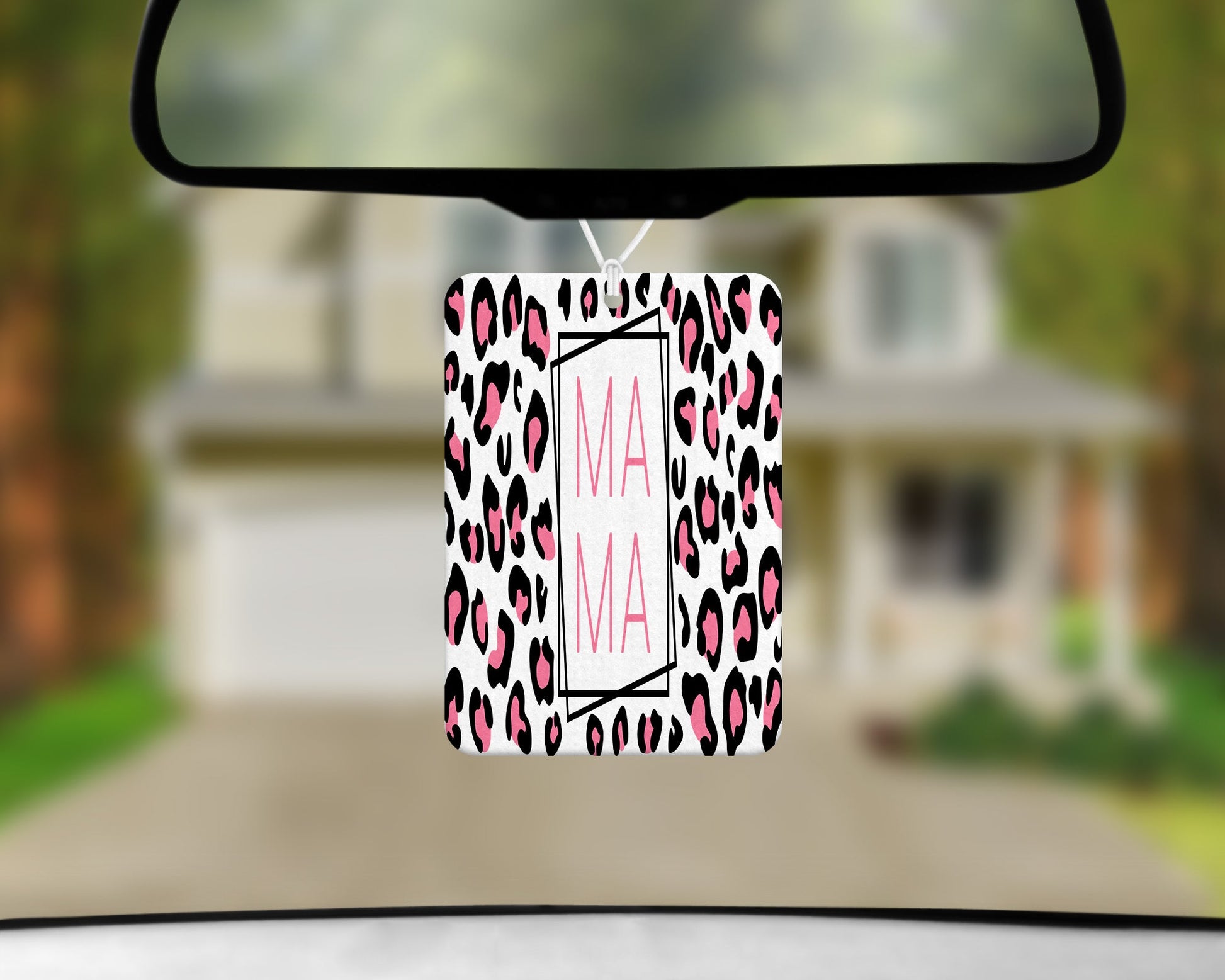 Pink Leopard mama|Freshie|Includes Scent Bottle - Vehicle Air Freshener