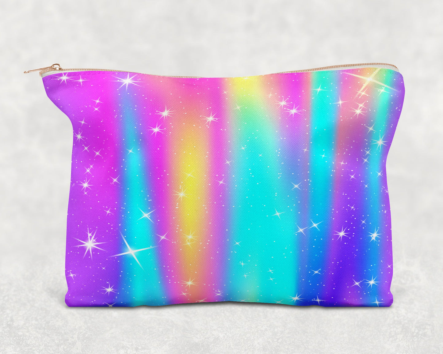 Rainbow Bright Printed Canvas Zipper Bag - Bag