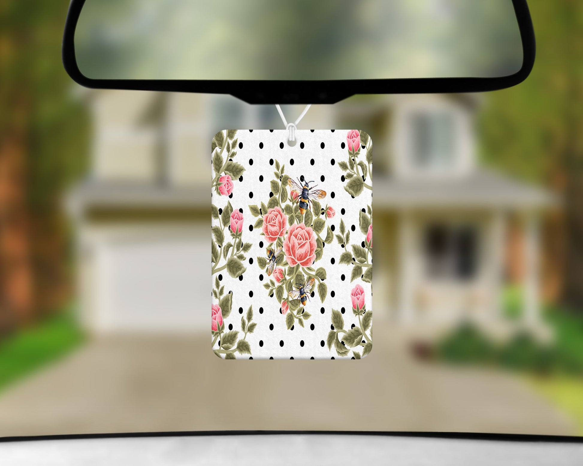 Roses|Freshie|Includes Scent Bottle - Vehicle Air Freshener