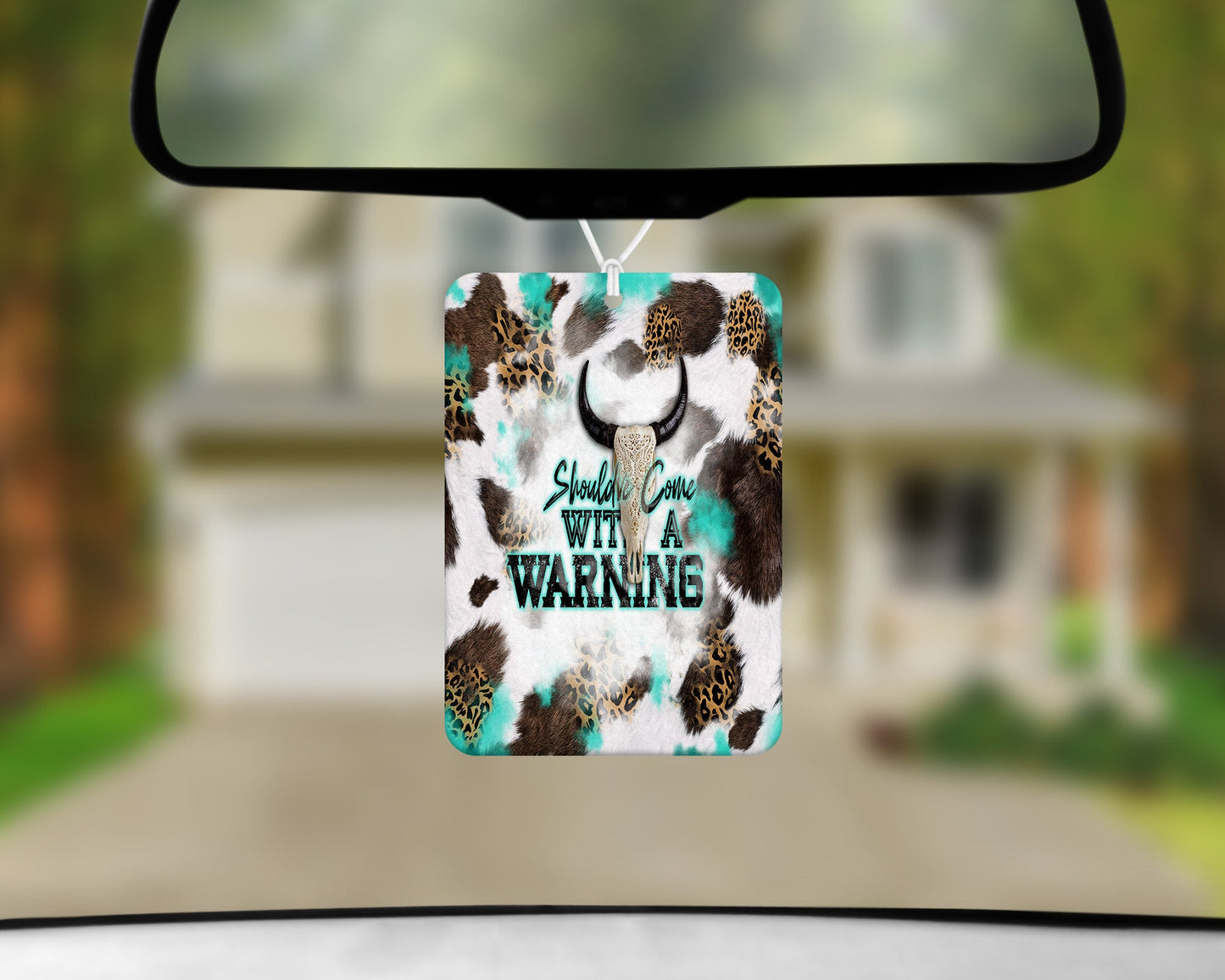 Should’ve Come With A Warning|Freshie|Includes Scent Bottle - Vehicle Air Freshener