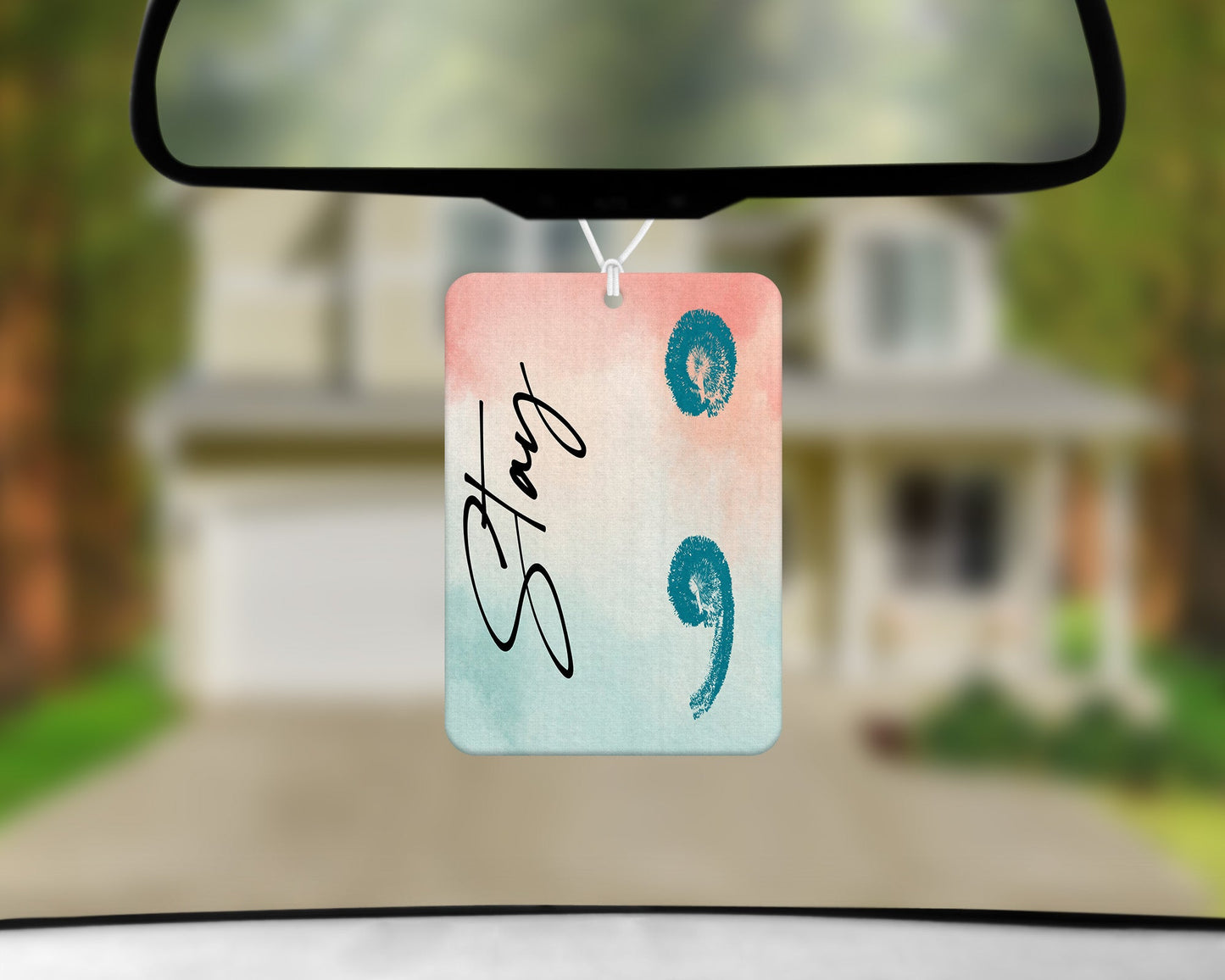 Stay Semi Colon|Freshie|Includes Scent Bottle - Vehicle Air Freshener