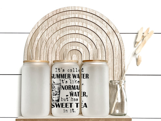 Summer Water Sweet Tea - Frosted Libby Glass - Tumblers