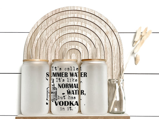 Summer Water Vodka - Frosted Libby Glass - Tumblers