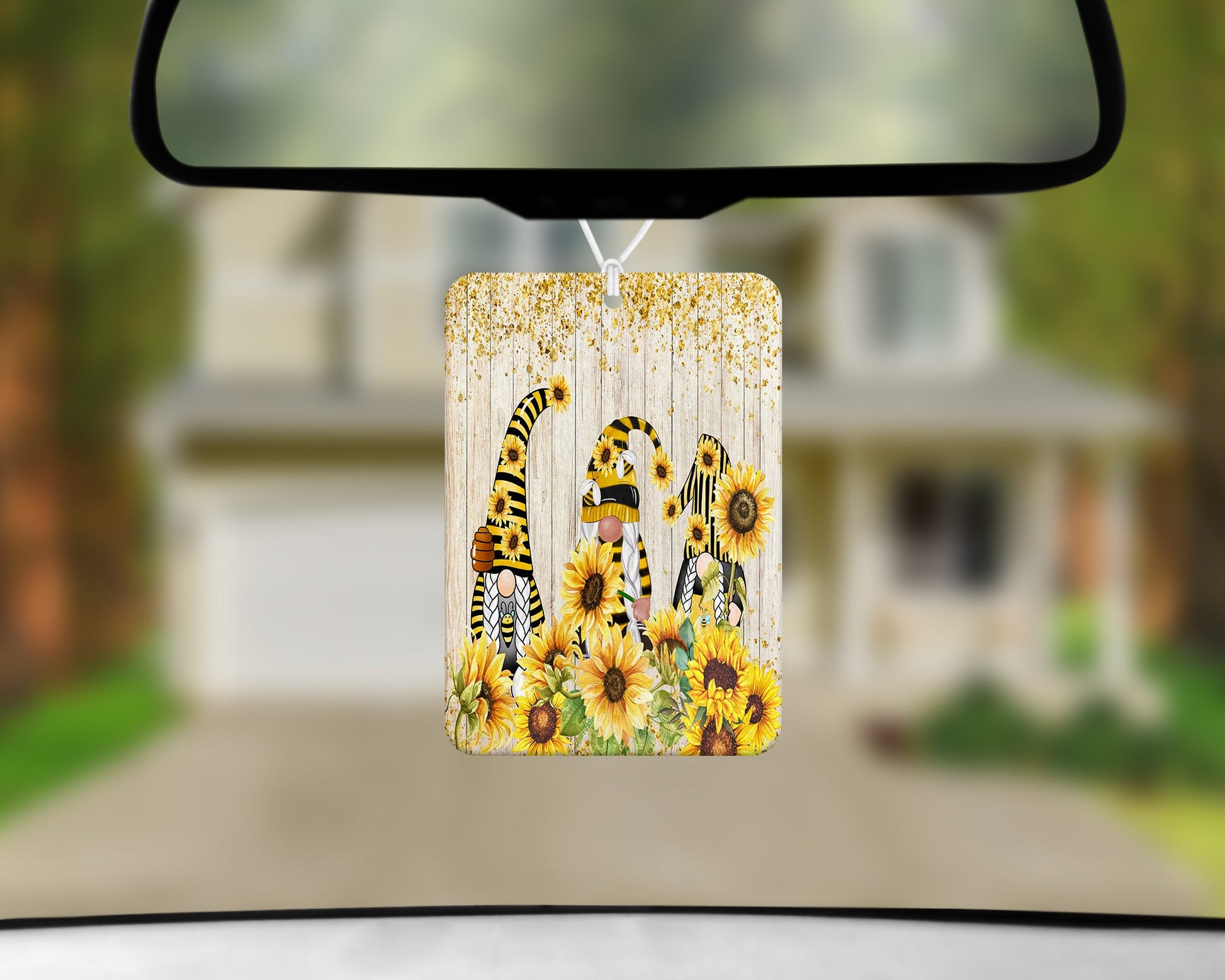 Sunflower Gnomes|Freshie|Includes Scent Bottle - Vehicle Air Freshener