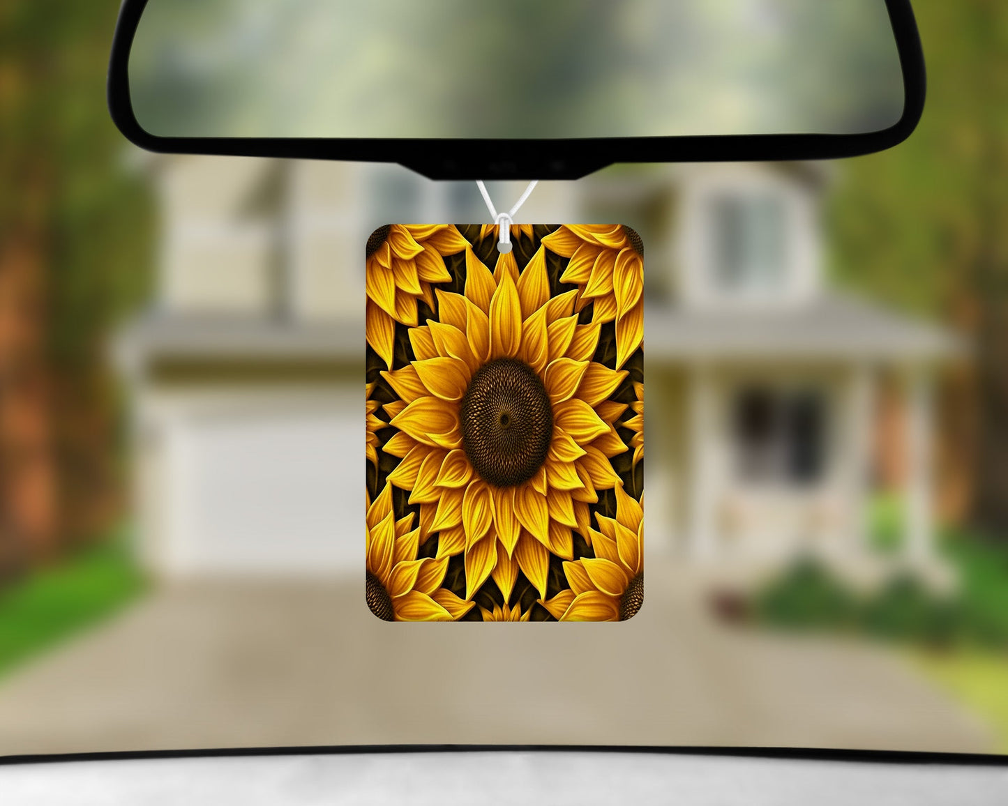 Sunflower|Freshie|Includes Scent Bottle - Vehicle Air Freshener