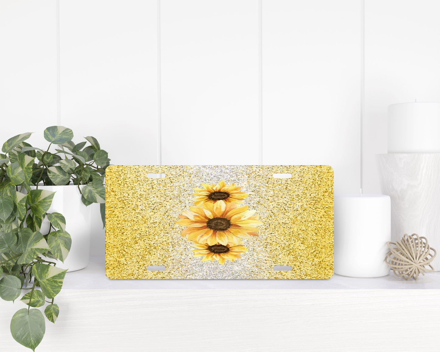 Sunflowers|License Plate - Vehicle License Plates