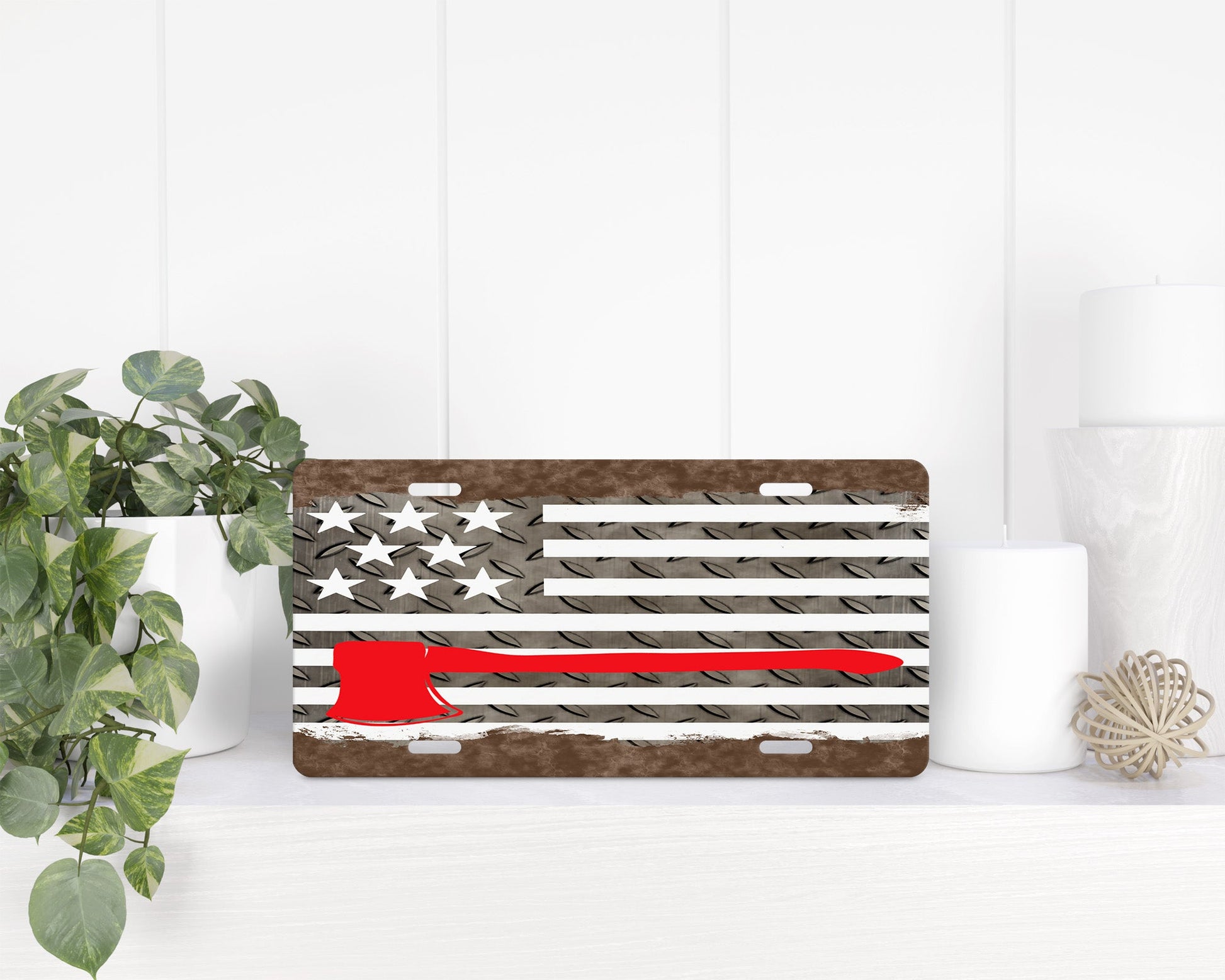 Thin Red Line|License Plate - Vehicle License Plates