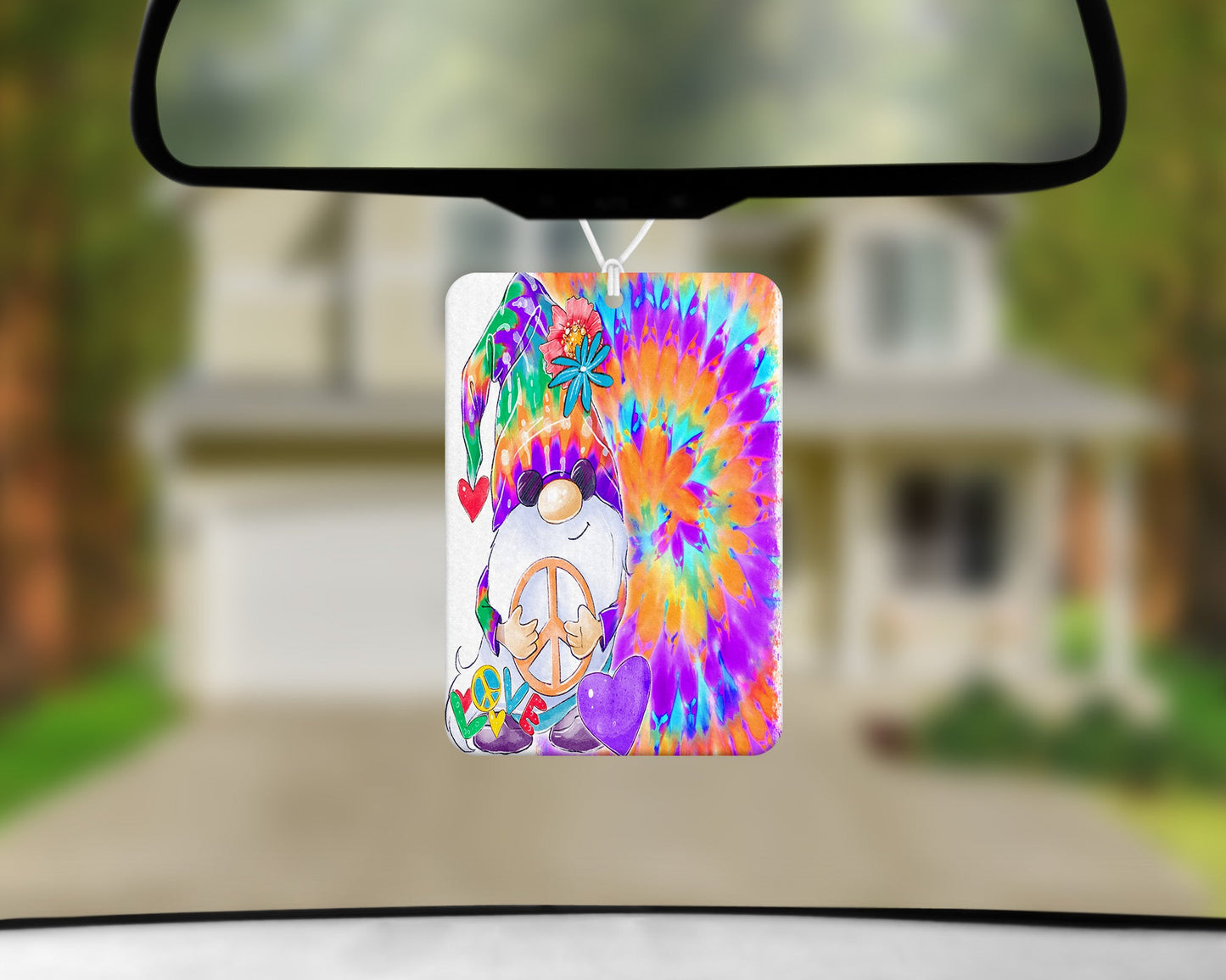 Tie Dye Gnome|Freshie|Includes Scent Bottle - Vehicle Air Freshener